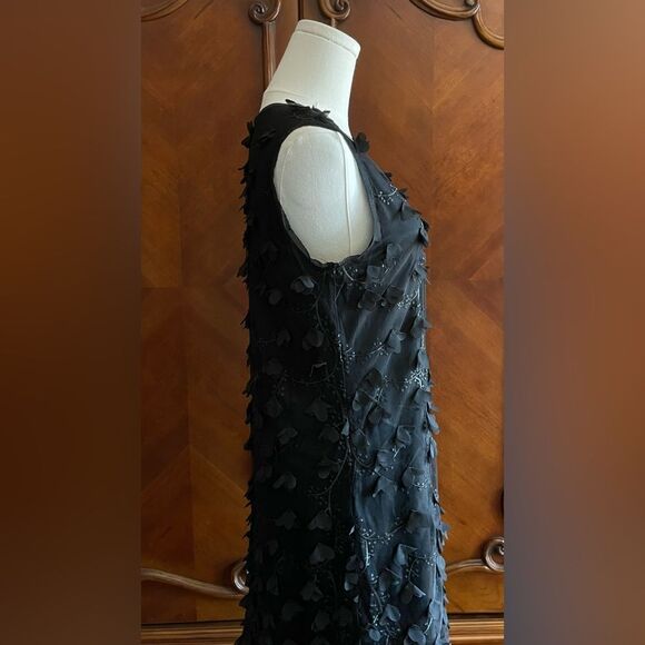 Max Studio Black Textured Midi Dress - Picture 5 of 9